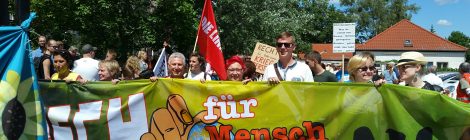 Demo für Menschlichkeit und Miteinander in Strausberg