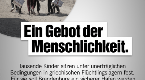 Presseerklärung: Geflüchtete Kinder aus Griechenland nach Brandenburg holen!